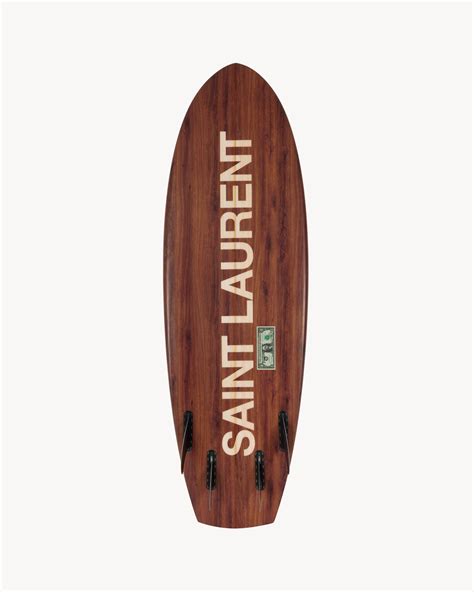 UWL Saint Laurent wood effect surfboard 